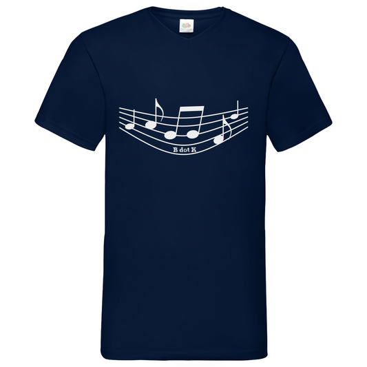 B dot K eco sound - V-Neck T-Shirt dark