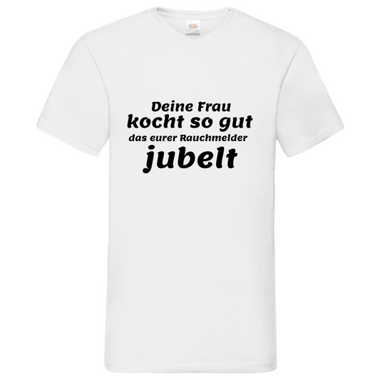 Rauchmelder - V-Neck T-Shirt bright