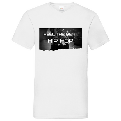 Feel HipHop - V-Neck T-Shirt bright