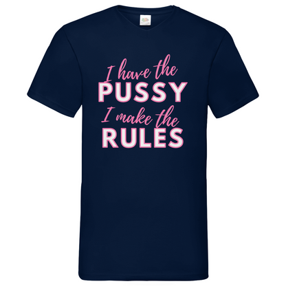 Pussy - V-Neck T-Shirt dark