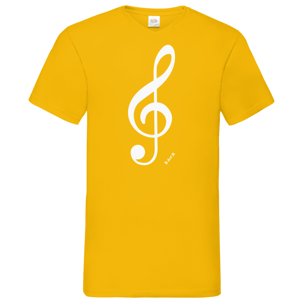 B dot K eco notekey - V-Neck T-Shirt dark