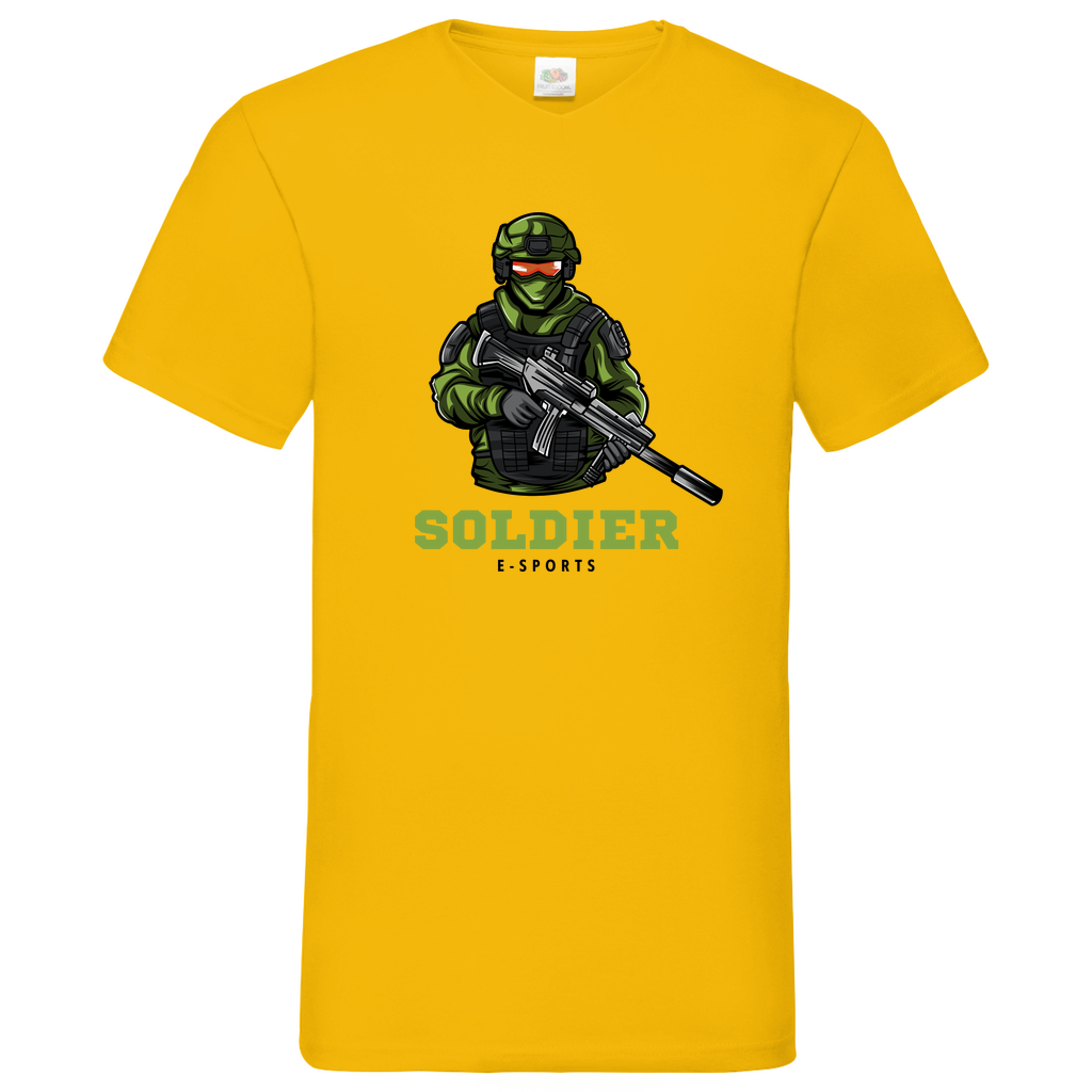 Soldier - V-Neck T-Shirt - bright