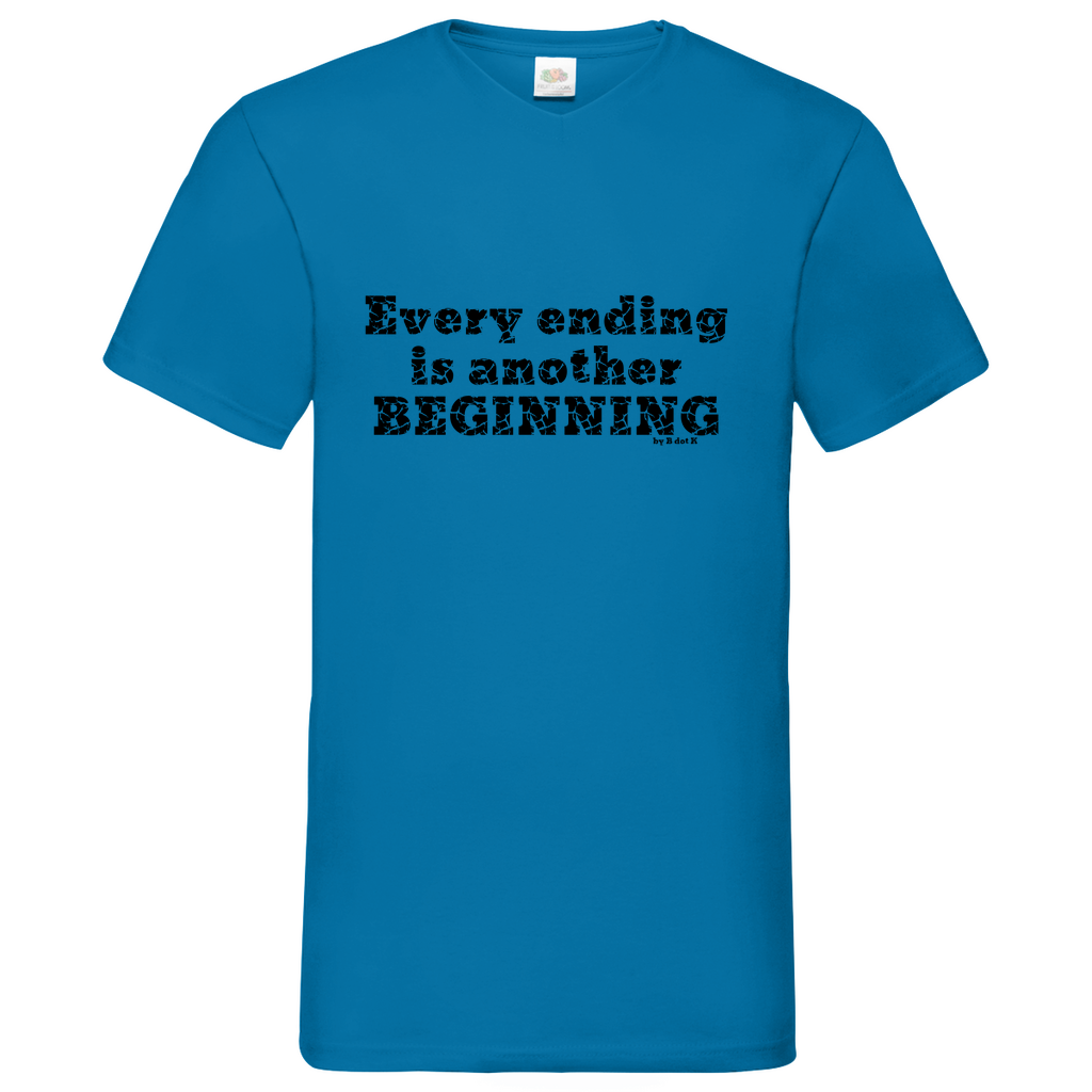 Ending-Beginning- V-Neck T-Shirt bright