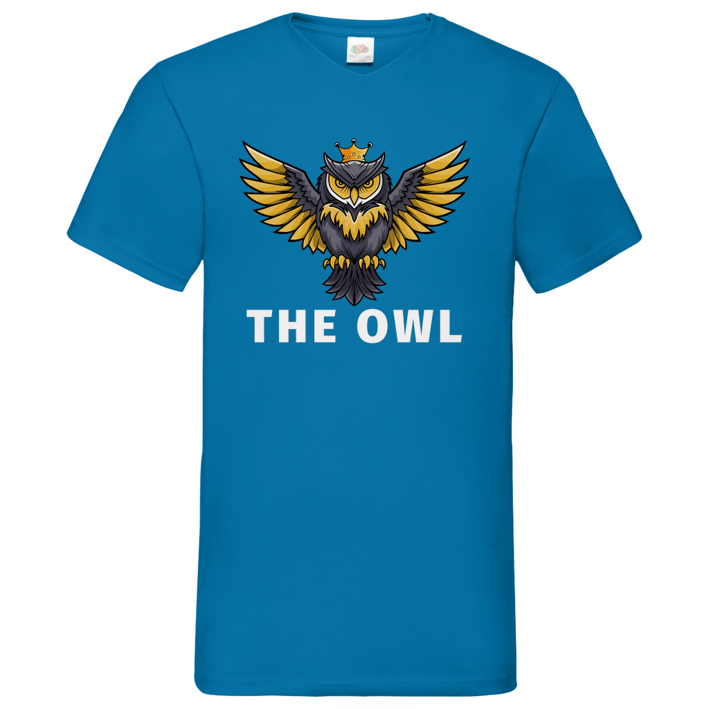 Owl - V-Neck T-Shirt - dark