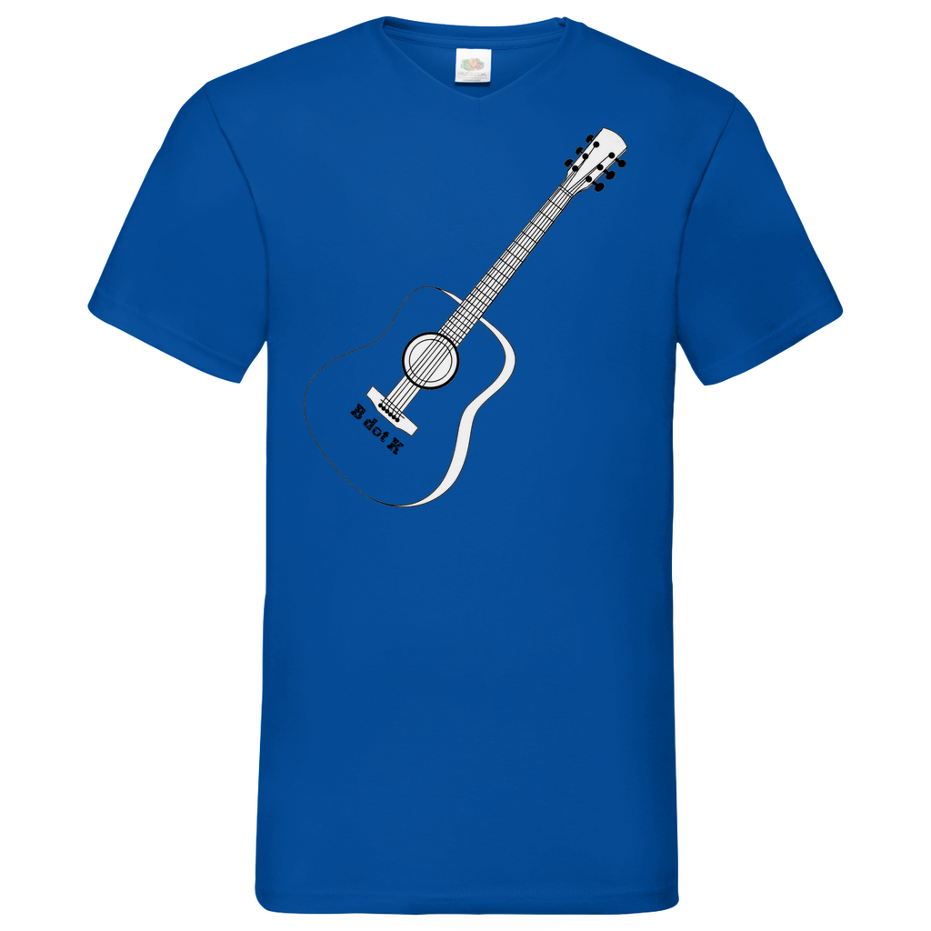 B dot K eco guitar - V-Neck T-Shirt bright