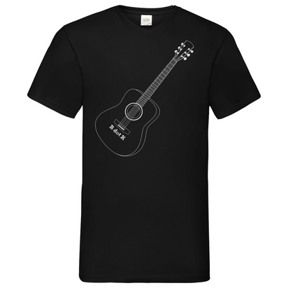 B dot K eco guitar - V-Neck T-Shirt dark