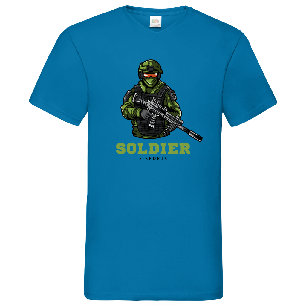 Soldier - V-Neck T-Shirt - bright