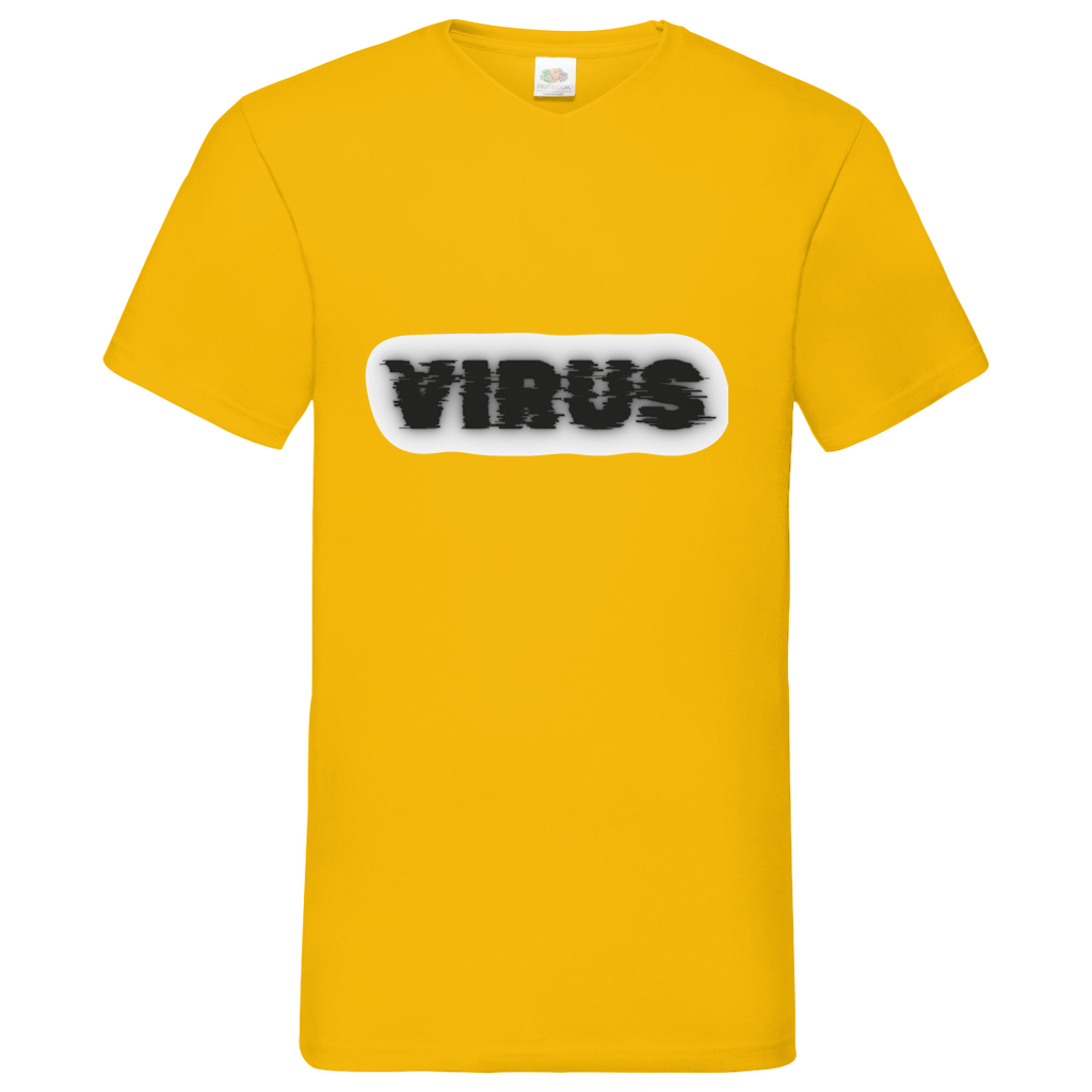 Virus - V-Neck T-Shirt - bright