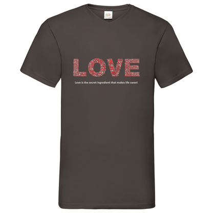 Love - V-Neck T-Shirt dark