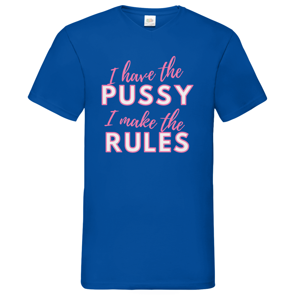 Pussy - V-Neck T-Shirt dark