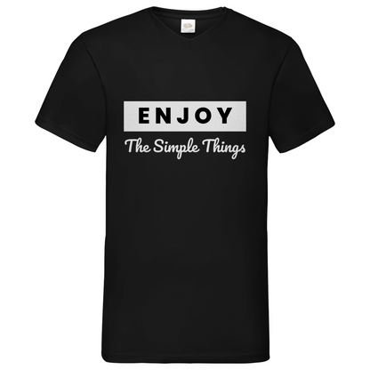 Simple Thinks- V-Neck T-Shirt dark
