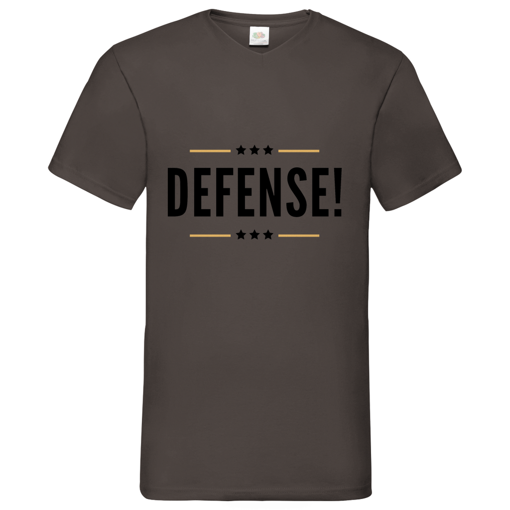 Defense - V-Neck T-Shirt bright