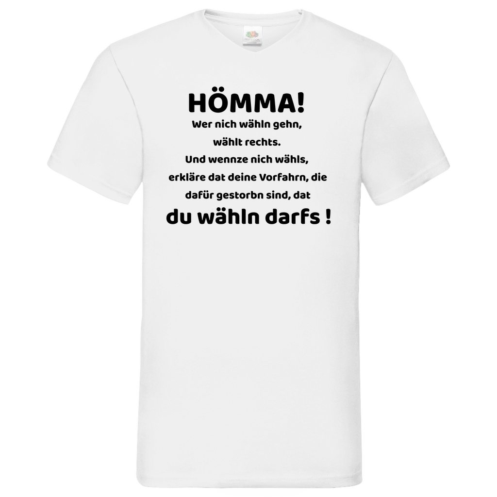 Hömma - V-Neck T-Shirt bright