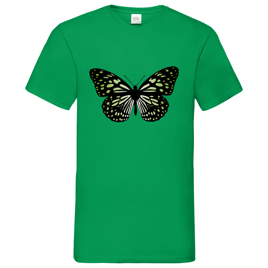 Butterfly green - V-Neck T-Shirt