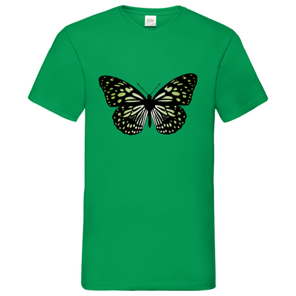Butterfly green - V-Neck T-Shirt