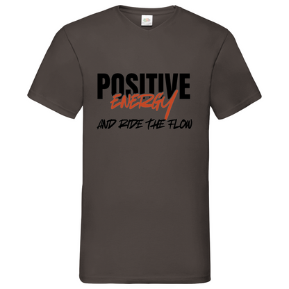 Positive Energy- V-Neck T-Shirt dark