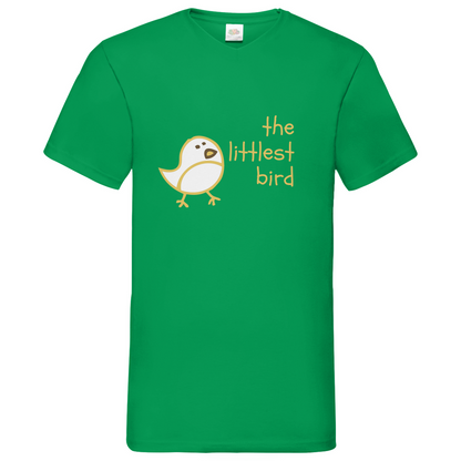 Littlest Bird- V-Neck T-Shirt - dark