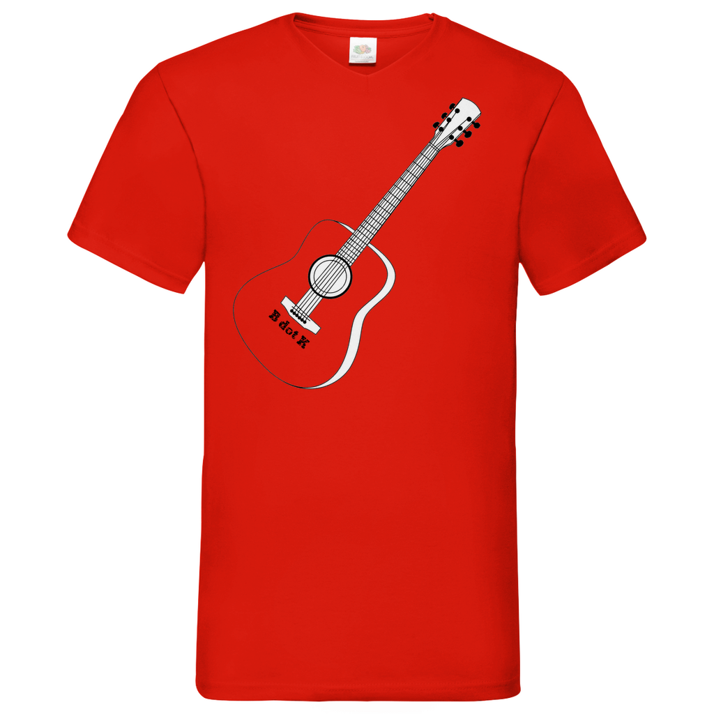 B dot K eco guitar - V-Neck T-Shirt bright