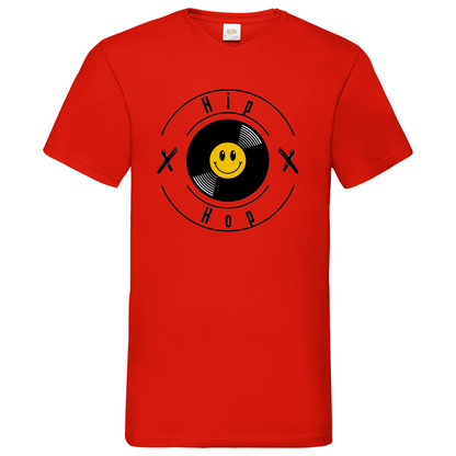 HipHop smily - V-Neck T-Shirt