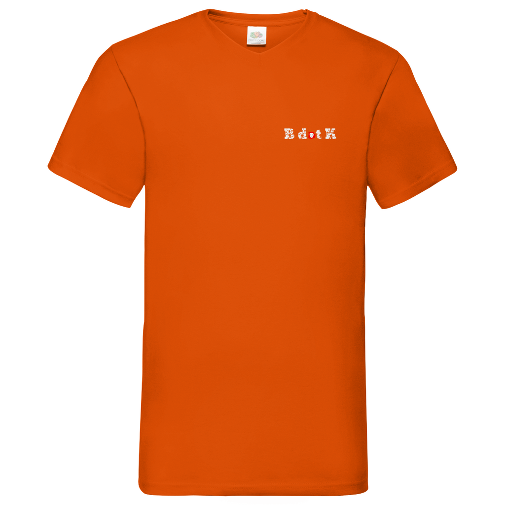 B dot K eco  Mask back - V-Neck T-Shirt dark