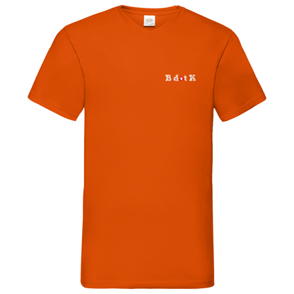 B dot K eco  Mask back - V-Neck T-Shirt dark