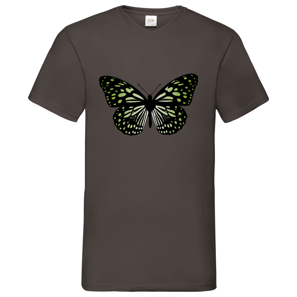 Butterfly green - V-Neck T-Shirt