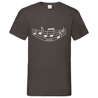 B dot K eco sound - V-Neck T-Shirt dark