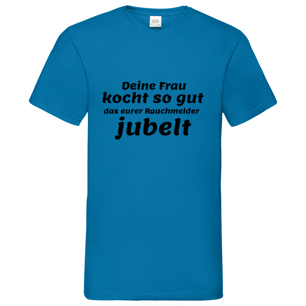 Rauchmelder - V-Neck T-Shirt bright