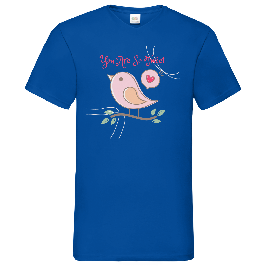 Sweet Heart Bird - V-Neck T-Shirt