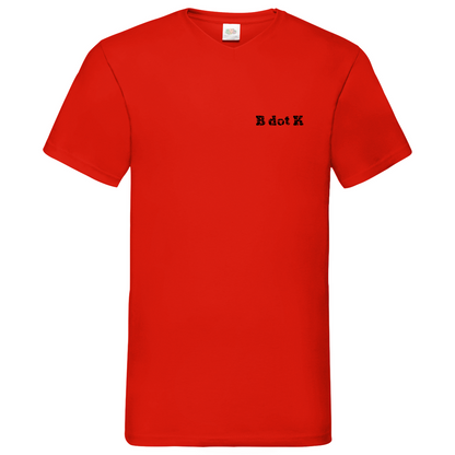 B dot K eco Mask back - V-Neck T-Shirt bright