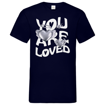 You are Loved - V-Neck T-Shirt dark