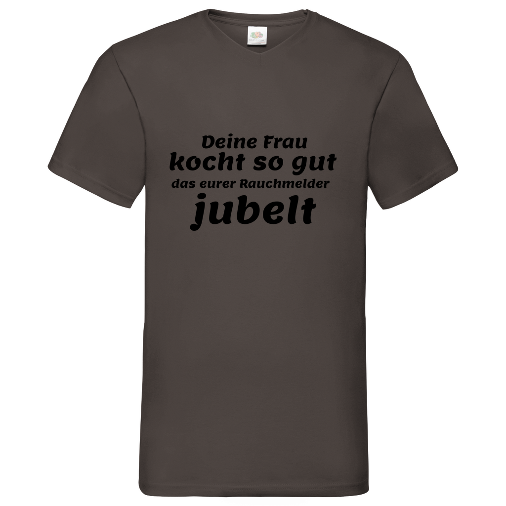 Rauchmelder - V-Neck T-Shirt bright