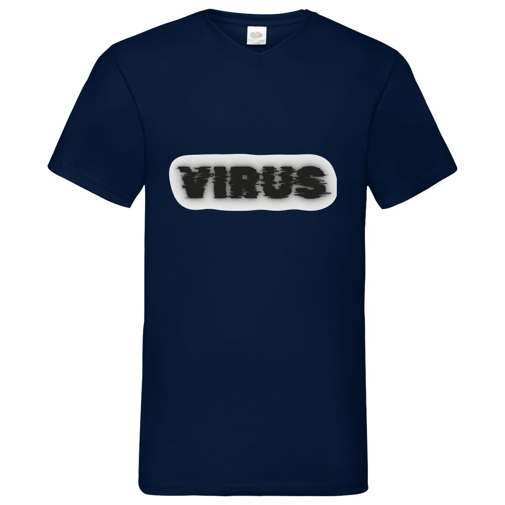 Virus - V-Neck T-Shirt - bright