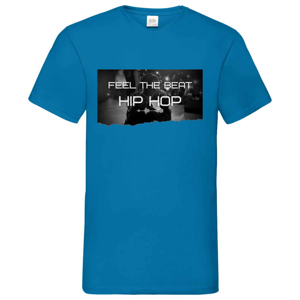 Feel HipHop - V-Neck T-Shirt bright