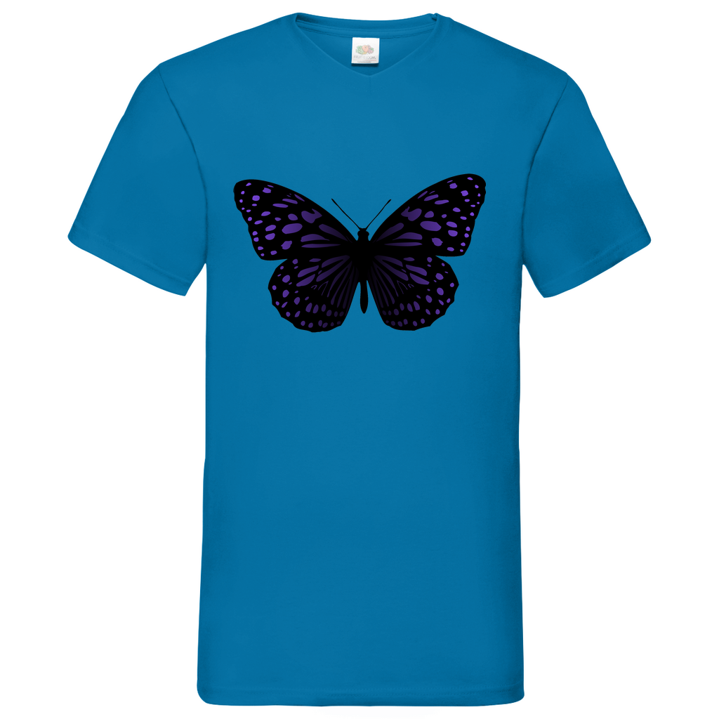 Butterfly purple - V-Neck T-Shirt