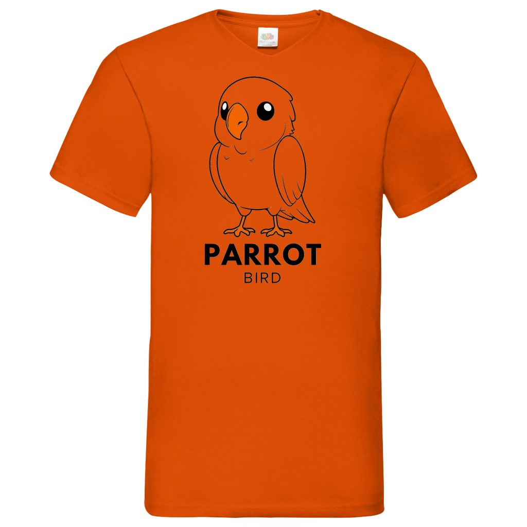 Parrot - V-Neck T-Shirt - bright