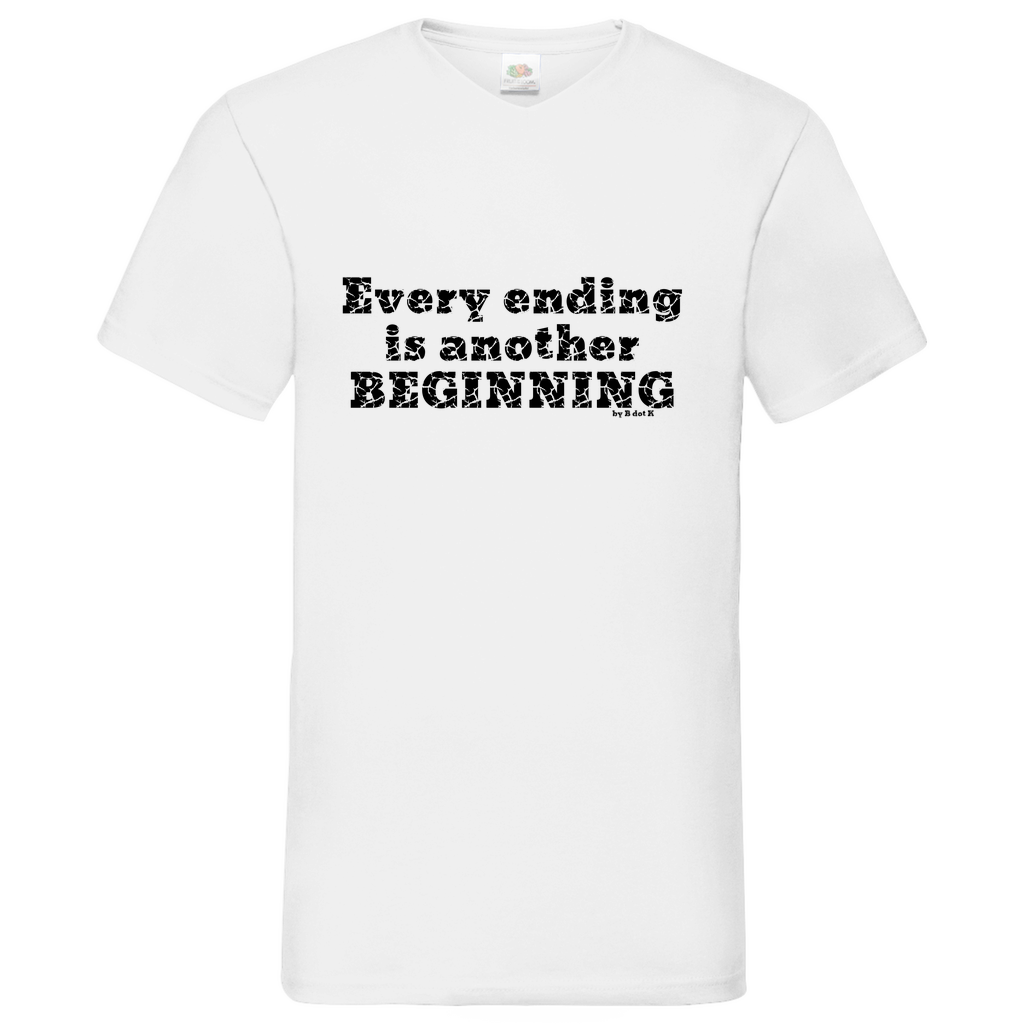Ending-Beginning- V-Neck T-Shirt bright