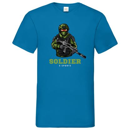 Soldier - V-Neck T-Shirt - dark