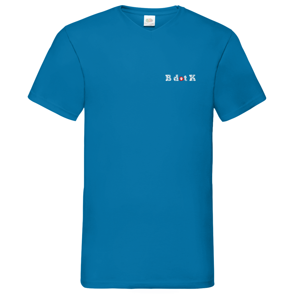 B dot K eco  Mask back - V-Neck T-Shirt dark