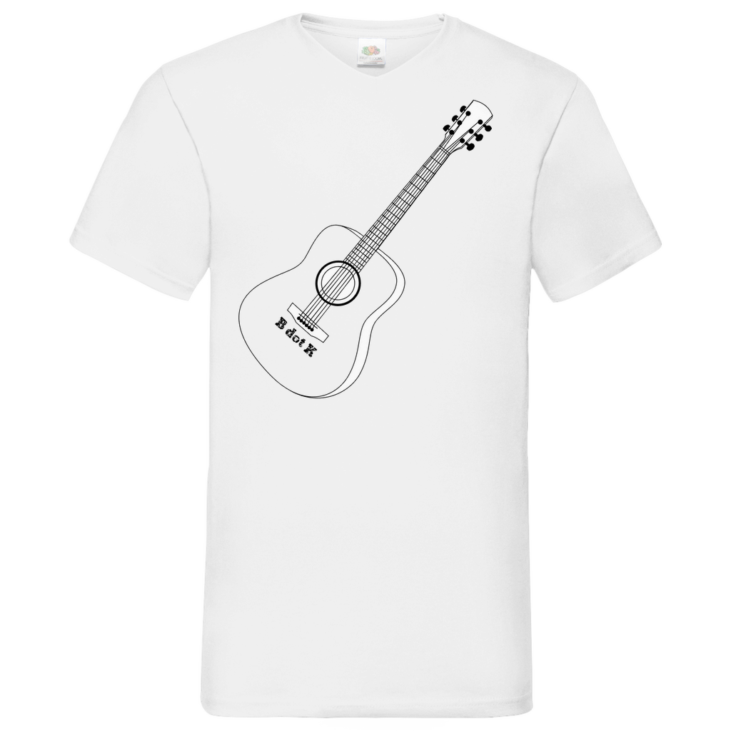 B dot K eco guitar - V-Neck T-Shirt bright