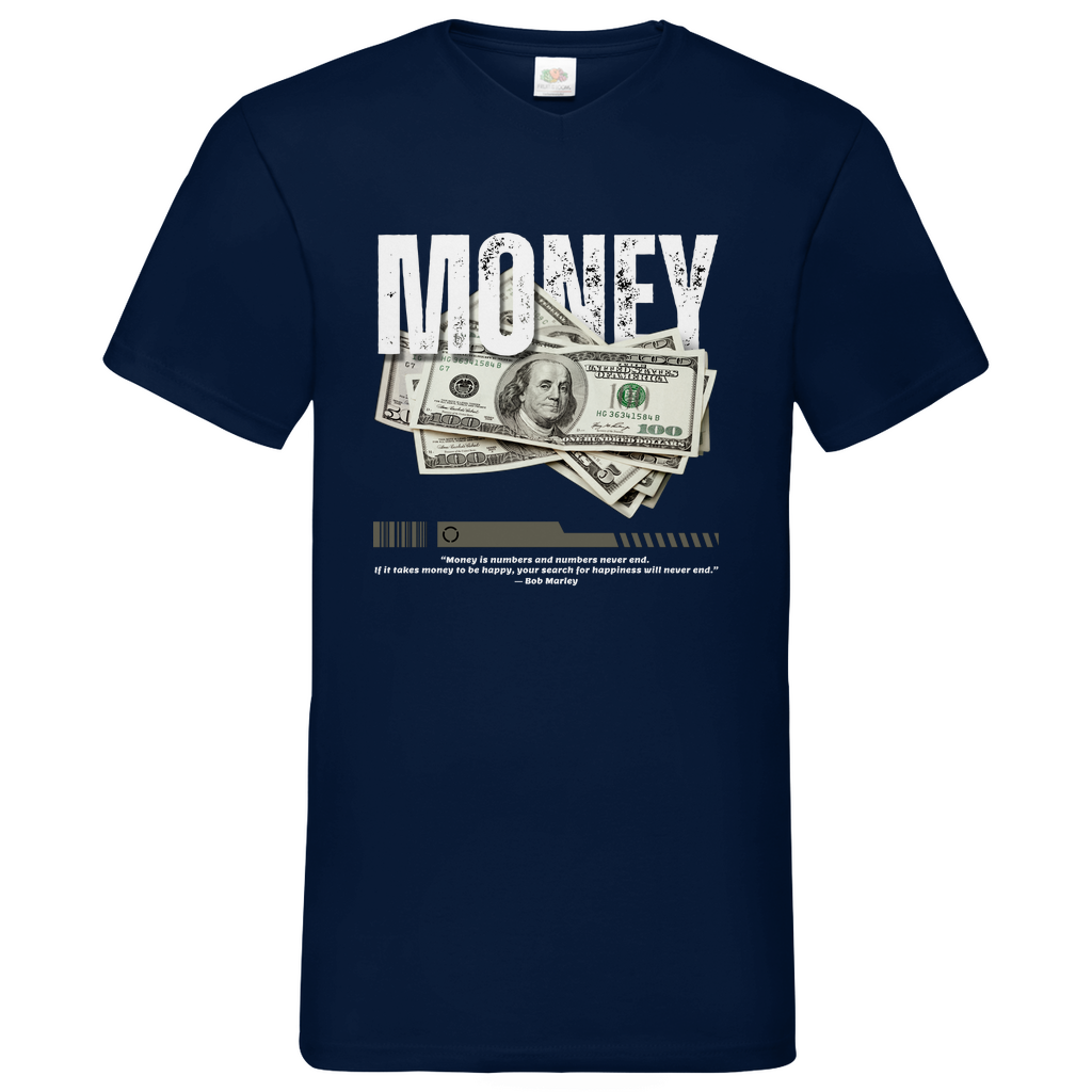Money-Marly - V-Neck T-Shirt dark