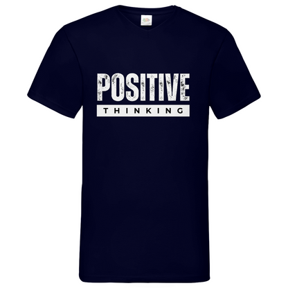 Positive Thinking- V-Neck T-Shirt dark