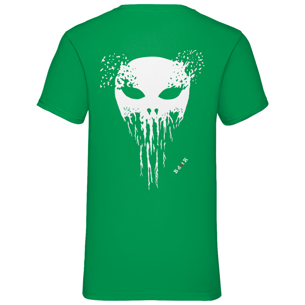 B dot K eco  Mask back - V-Neck T-Shirt dark
