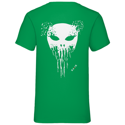 B dot K eco  Mask back - V-Neck T-Shirt dark