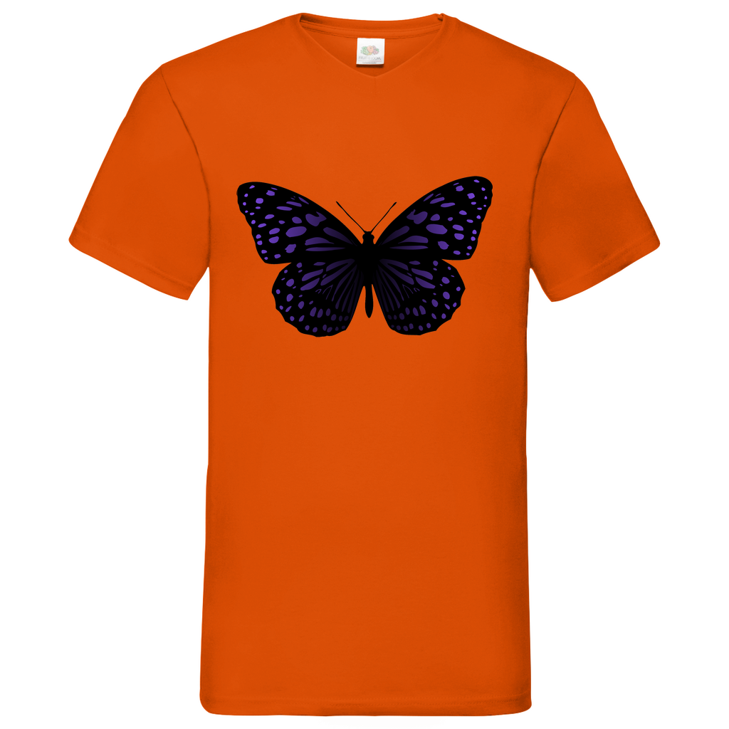 Butterfly purple - V-Neck T-Shirt