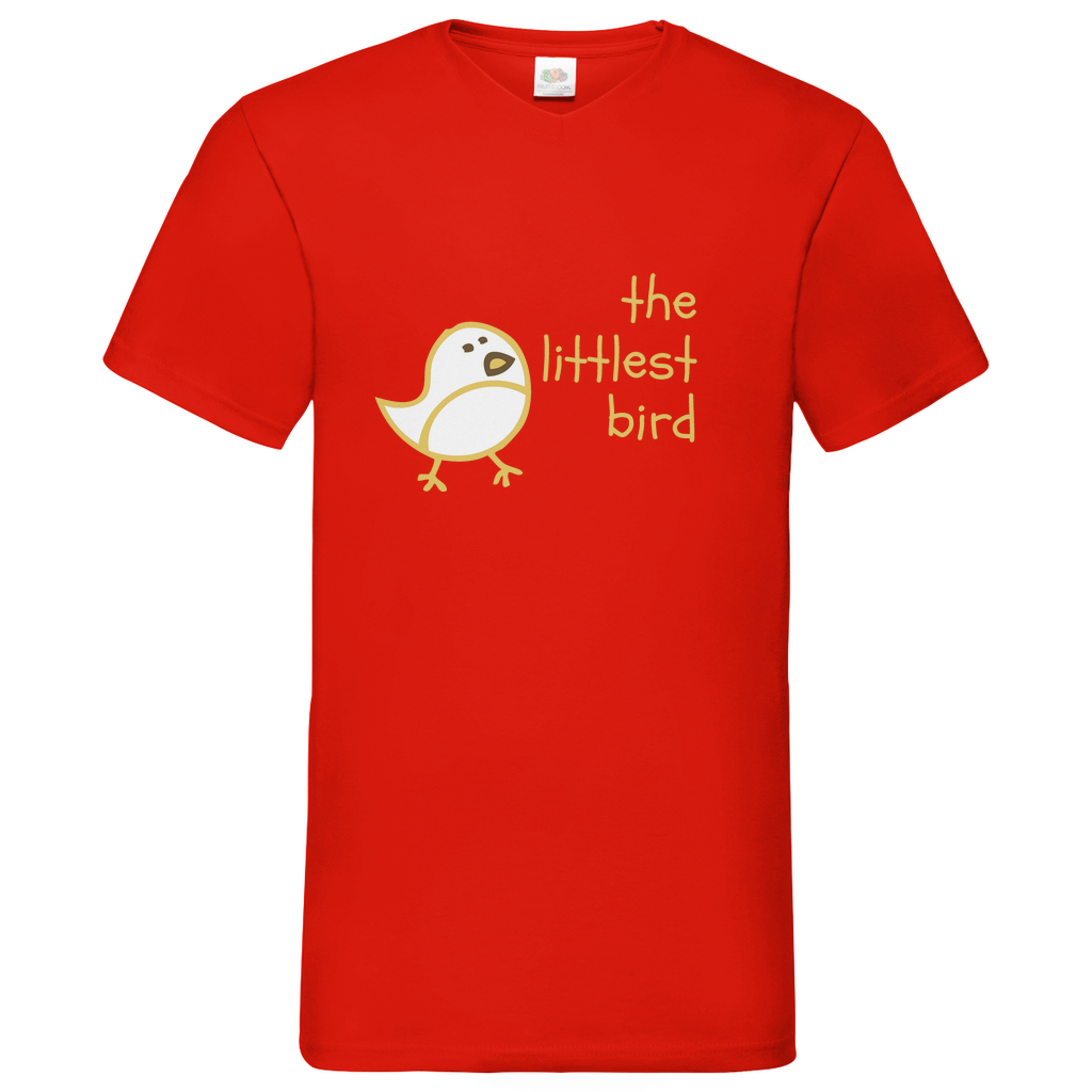 Littlest Bird- V-Neck T-Shirt - dark