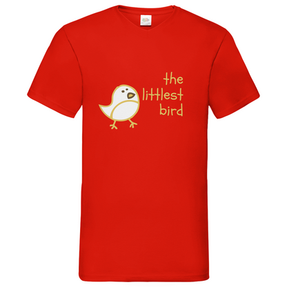 Littlest Bird- V-Neck T-Shirt - dark