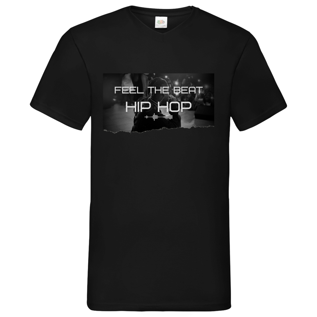 Feel HipHop - V-Neck T-Shirt bright