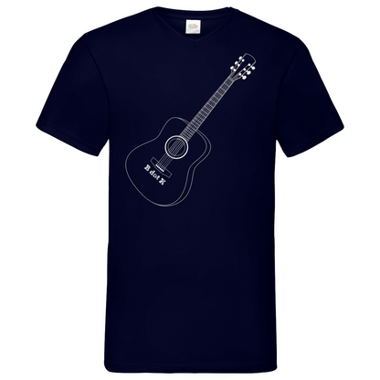 B dot K eco guitar - V-Neck T-Shirt dark