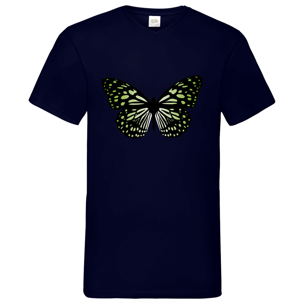 Butterfly green - V-Neck T-Shirt